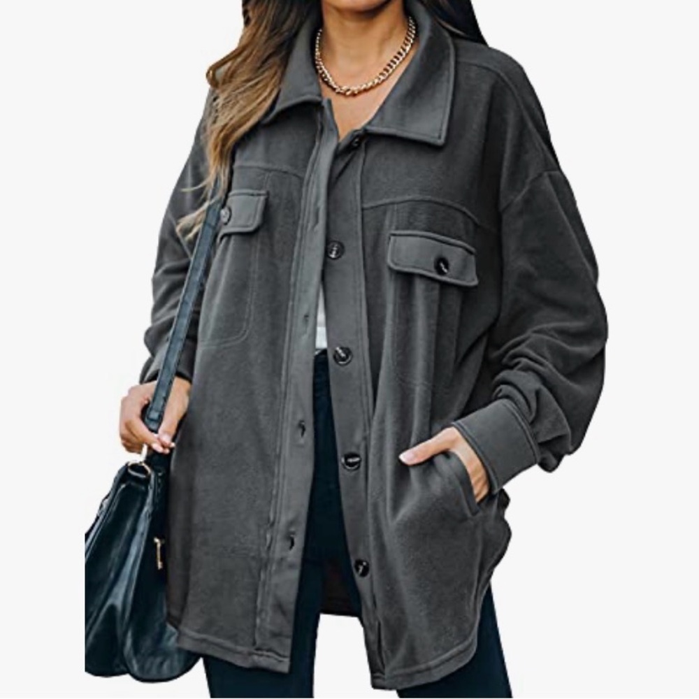 Women's Gray Fleece Jacket